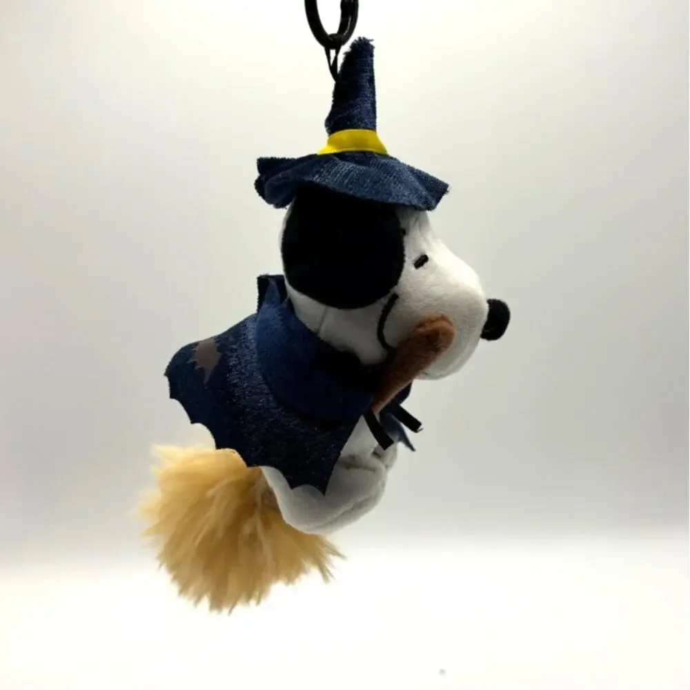 Peanuts x Youmai Trick Party Halloween Snoopy Plush Pendant - Broom Trick, New
